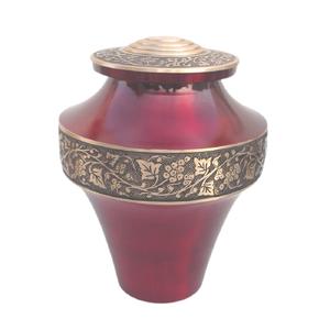 <b>Keepsake</b> Urns Unique Shape Urn Pink Funeral Jar Adult Ashes Cremation Urns Colorful Urns Red Finish Funeral Supplier Urn - Product Image 1