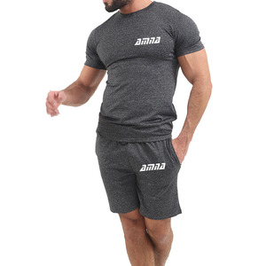 Ensemble pour hommes, survêtement et Jogging, couleur unie, nouveau Style, été - Product Image 6