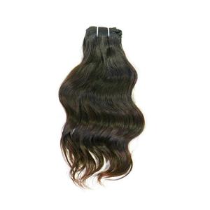 Extensiones de cabello humano natural ondulado indio crudo - Product Image 1