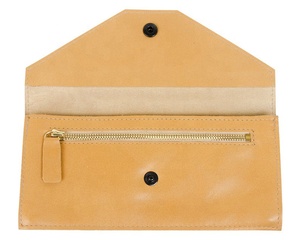Leather <b>Envelop</b> <b>Wallet</b> for Women Clutch With Snap and Zipper Coins Cards <b>Cash</b> and Phone MNM-0046 - Product Image 3