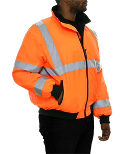 Chaqueta de congelador personalizada, diseño Oem, seguridad de invierno, reflectante, hi vis, venta al por mayor - Product Image 5