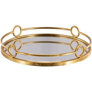 Weddings Decor Round Glass <b>Mirror</b> <b>Tray</b> Wholesale Hotel Service <b>Tray</b> Snack Storage <b>Tray</b> Wholesale Manufacture - Product Image 1