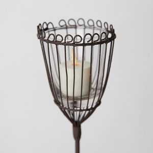 Portavelas de Metal Moderno para Jardín - Product Image 3