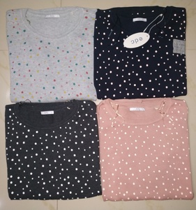 Vêtements restants dames femmes à manches longues décontracté coton affaires pull Original marque étiquettes Bangladesh surplus en gros - Product Image 1