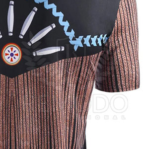 T-shirt personnalisé pour homme à manches courtes en tricot écologique respirant 200g polyester/coton sublimation - Product Image 4