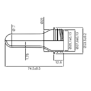 29-25 Short <b>Neck</b> 10g PET Preform <b>Water</b>-Based Product for Preforms - Product Image 1