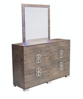 Ensemble de chambre à coucher moderne de luxe Sienna, meubles en bois de haute qualité avec rangement, revêtement en cuir, tailles personnalisables Queen et King, garantie 1 an