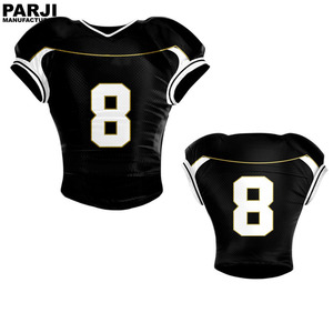 ชุดกีฬาสำหรับผู้ชายเครื่องแบบฟุตบอลอเมริกันผ้าโพลีเอสเตอร์100% ใส่สบายระบายอากาศได้ดีดีไซน์ลายขนาดใหญ่พิเศษ - Product Image 4