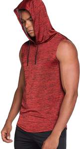 <b>Men's</b> Custom Made Workout Tank Tops Wholesale Gym Clothing with Fashion Print Logos <b>Sleeveless</b> <b>Hoodies</b> with Pullover for <b>Men</b> - Product Image 5