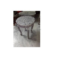 Handgemachte antike Looks Pink & Bone Inlay Blumen stuhl Inlay Möbel Roman Chair Camel Bone Bestseller