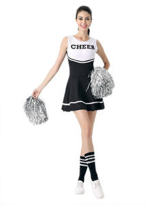 China Wholesale Girls' Custom <b>Logo</b> Cheerleading Uniform Sets Cotton Short Sleeves Spandex Polyester Nylon Made Durable Latex - Product Image 2