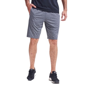 Shorts de sport pour homme, bleu uni, à séchage rapide, avec cordon de serrage et poches, décontractés, mi-longs, taille mi-haute, en Spandex et Polyester - Product Image 3