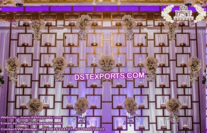 Mur de bougie de mariage portable élégant pour un décor luxueux de scène avec des caractéristiques spéciales - Product Image 2