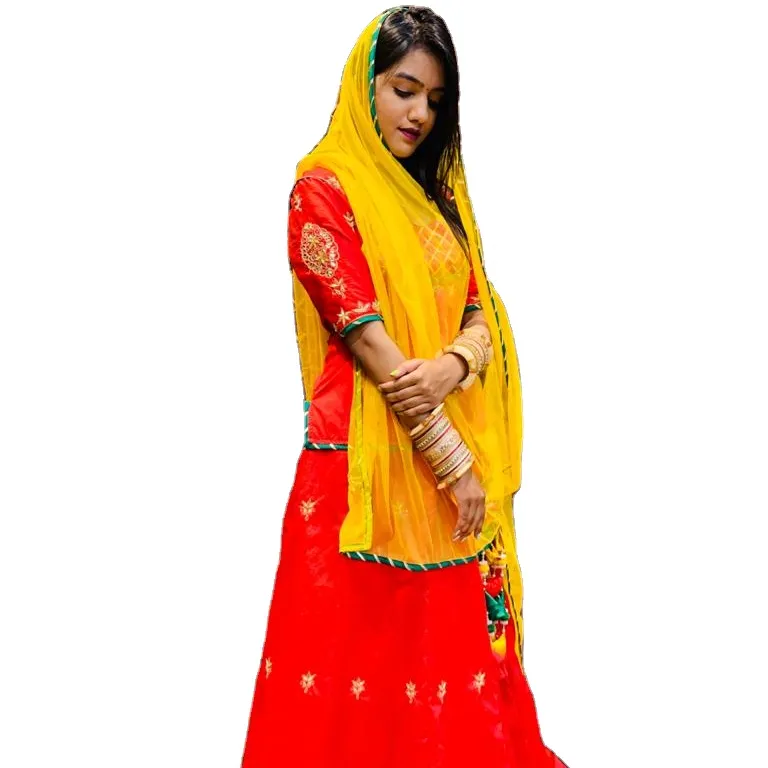 RAJPUTI POSHAK RAJASTHANI Gherdar GHAGRA CHOLI DUPATTA костюм Тяжелая Вышивка работа традиционная Rajputana LEHENGA блузка красочная