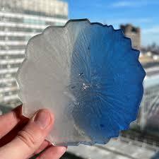 Nique-posavasos de resina hecho a mano, posavasos con forma hexagonal para bebidas de café y té - Product Image 5