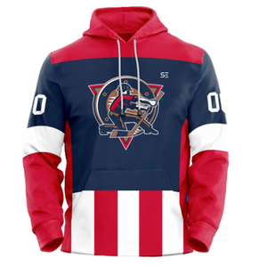 Moda 5xl más tamaño sublimado naranja sudaderas con capucha de hockey sobre hielo 2025 - Product Image 5