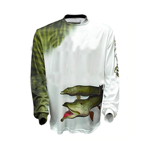 เสื้อตกปลาคุณภาพสูง ดีไซน์ล่าสุด แขนยาว แห้งเร็ว UPF 50 แบบสวม ปรับแต่งได้สำหรับการแข่งขัน ขายส่ง รับทำโลโก้ตามสั่ง - Product Image 5