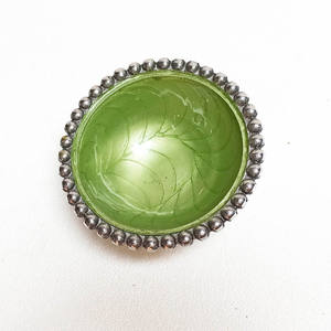 Cuenco de Metal Sólido para Servir Comida, Color Verde, Forma Redonda, Cuenco de Lujo, Frutero de Alta Calidad para Granja - Product Image 1