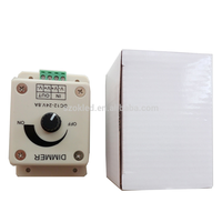 DC12V - 24V 8A Monocanal LED Gradateur Réglable Régulateur de Luminosité avec Bouton Interrupteur LED Bande Lumière Interrupteur De Lampe gradateur