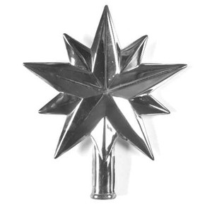 Aluminio Metal forma de estrella brillante polaco árbol de Navidad Topper hecho a mano Venta caliente más alta calidad árbol de Navidad Topper - Product Image 1
