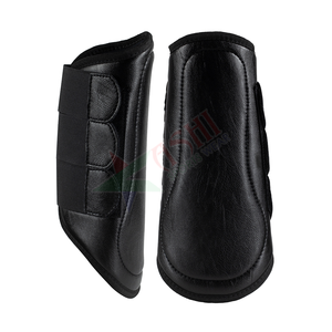Bottes d'équitation western d'équipement équestre en gros de haute qualité pour le tendon de cheval et la protection des jambes en cuir - Product Image 5