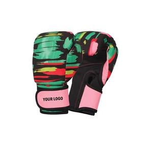 Conception personnalisée Polyester léger lavable personnalisé + PVC pour la fermeture Gants de boxe Gants d'entraînement professionnel - Product Image 1