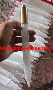 Tube lumineux en sélénite laiton pour lustre, lampe de table électrique DC/AC - Product Image 3