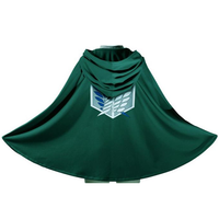 Manteau à capuche japonais l'attaque des titans pour homme, cape verte, style hoodie, tenue du corps de reconnaissance, costume de cosplay de l'anime shingeki no kyojin