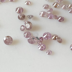 Diamant naturel en vrac de couleur rose brillant, diamètre de 1.00 à 2.50 MM, roche ronde - Product Image 3