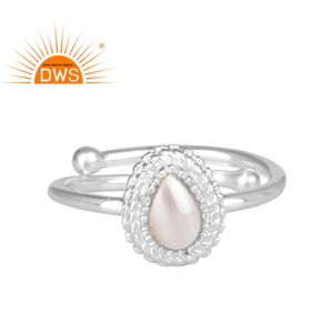 Ensemble de perles en argent Sterling 925 pour homme, anneau réglable, fabrication de bijoux, vente en gros - Product Image 1