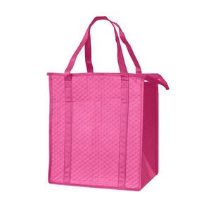 Reusable Collapsible Thermo-O-<strong>Tote</strong> Insulated Grocery Lunch Cooler Grocery <strong>Tote</strong> <strong>Bag</strong> With <strong>Zippered</strong> Top and Reinforced Handles - Product Image 6
