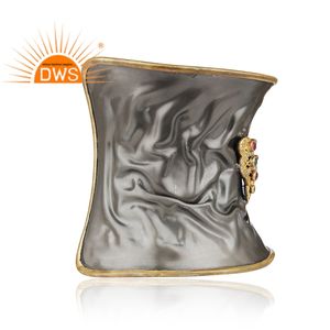 กำไลข้อมืออัญมณีรูปผีเสื้อทำด้วยมือหลายเพทายธรรมชาติดีไซน์ล่าสุดผู้ผลิตเครื่องประดับแฟชั่น - Product Image 2