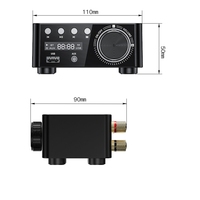Amplificateur de puissance numérique HIFI pour voiture, 50WX2 stéréo, cinéma maison, lecteur de cartes USB TF