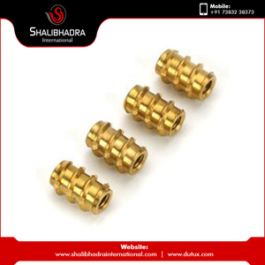 Tuerca de inserción de latón de precisión OEM, redonda y roscada, para herrajes de gabinete, insertos de latón duraderos para uso industrial, proveedor de exportación a granel - Product Image 4