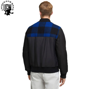 UNIQUE GYM WEAR Men's Windproof Waterproof Slim Fit Stand Bomber <b>Jacket</b>-Lightweight <b>Running</b> Breathable Eco-Friendly <b>Winter</b> Front - Product Image 6