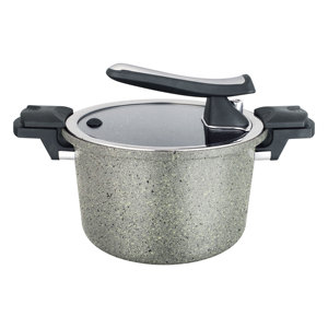 Vendita calda pentole in alluminio pentola antiaderente a bassa pressione ad alto spessore per cottura naturale e senza grassi su piani cottura a induzione - Product Image 1