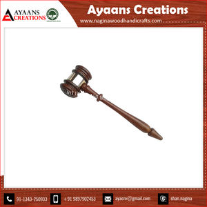 Mazo de martillo de madera para negocios y regalos promocionales Mazo de acero inoxidable Madera pulida por AYAANS - Product Image 6