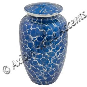 Mejor venta en línea de aluminio de cremación urna adulto azul fuego Metal Funeral la cremación urna de cenizas por axioma acentos para el hogar - Product Image 4