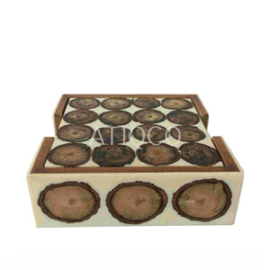 ชุดถาดรองแก้วทำจากเรซินดีไซน์สวยงามทันสมัย - Product Image 1
