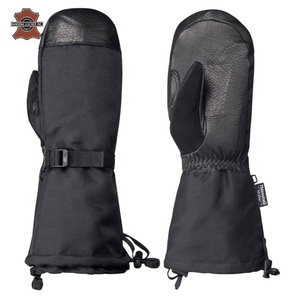 Gants en cuir d'agneau pour hommes, cousus à la main, doublure en polaire chaude pour l'été, écran tactile, décontractés, plage, cyclisme, pêche, style européen - Product Image 4