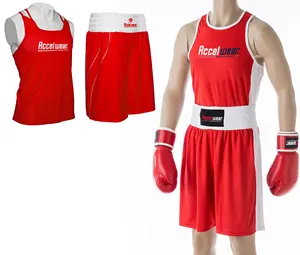 Custom Boxing Championship Fight Wear Unisex Kickboxen Polyester Jersey und Shorts ets