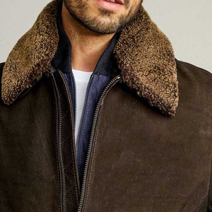 2022 hiver haute rue Style hommes décontracté Faux cuir Bomber veste grande taille épaissir chaud polaire pour l'extérieur avec fourrure - Product Image 4