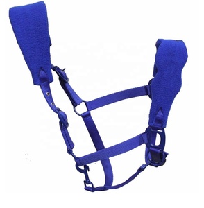 Suave caballo de cabeza de cristal Collar de NYLON FLEECEHalter la cabeza collar acolchado ajustable ecuestre caballo - Product Image 1