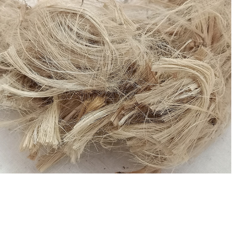 Natural Hemp Fibers Cut in Size
