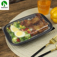 Envase desechable de plástico PP para alimentos, ecológico, para llevar alimentos