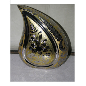 De Metal de alta calidad artesanía gota de lágrima cremación urnas para Uso en adultos con níquel acabado - Product Image 3