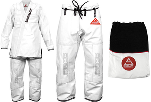 เครื่องแบบยูโดกิ100% สำหรับผู้ชายและผู้หญิงสีขาวและน้ำเงินพร้อมเข็มขัดสำหรับยิม - Product Image 2
