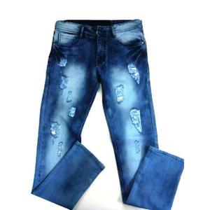 Jean Denim personnalisé pour homme, pantalon en coton, coupe Slim, stretch, haut en coton, nouvelle mode, vente en gros, - Product Image 2