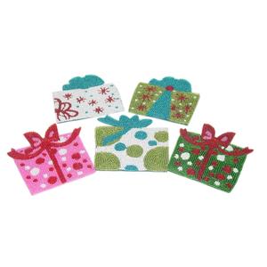 Boîte de cadeau En Forme En Perles De Verre Sous-verres - Product Image 1