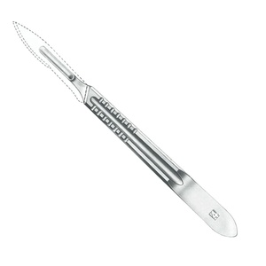 QNQ Micro Blades Mango de bisturí quirúrgico dental Acero inoxidable y equipo médico de titanio Fuente de alimentación manual - Product Image 4